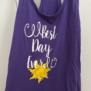Disney Tangled Best Day Ever racerback tank